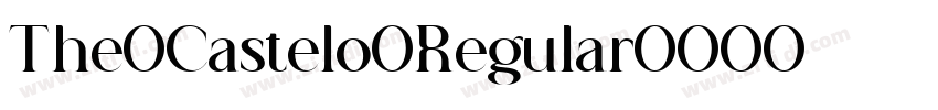 The Castelo Regular字体转换